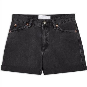 TOPSHOP High Waist Mom Jean Shorts Size 4